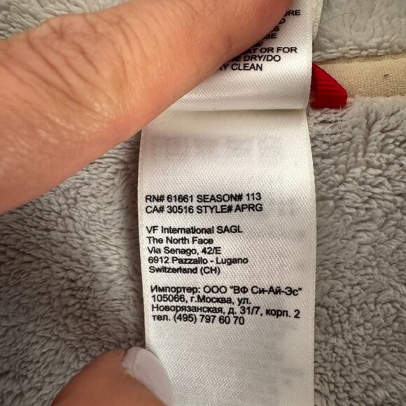 The North Face Fleece Jacket Women's White Fuzzy Warm Soft Outdoors - M - Picture 6 of 7